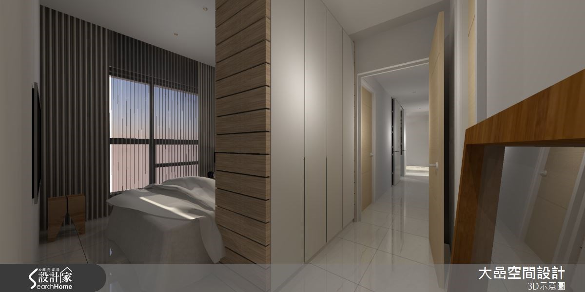 24坪新成屋(5年以下)＿休閒風臥室走廊案例圖片＿大嵒空間設計＿大嵒_06之12