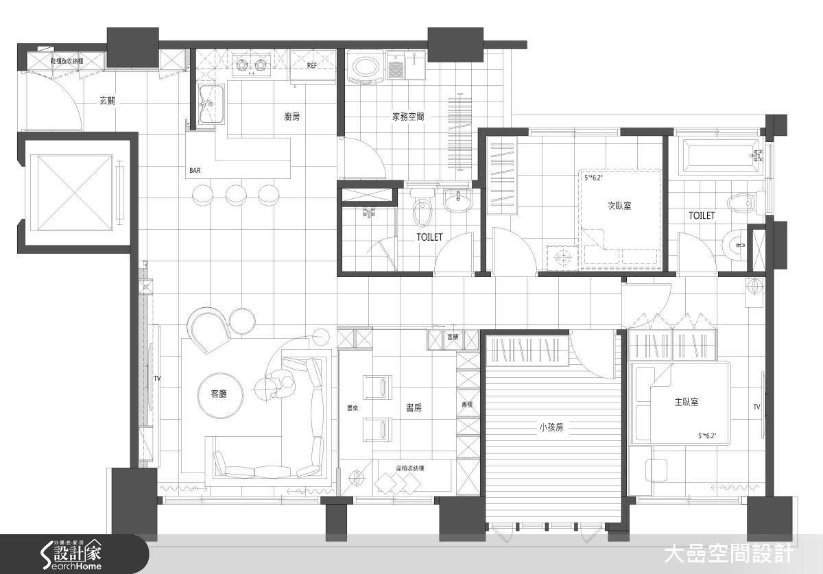 24坪新成屋(5年以下)＿休閒風案例圖片＿大嵒空間設計＿大嵒_06之13