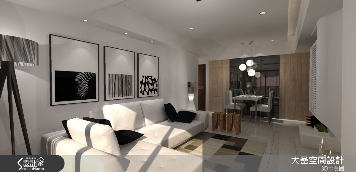 20坪新成屋(5年以下)＿休閒風客廳案例圖片＿大嵒空間設計＿大嵒_07之5