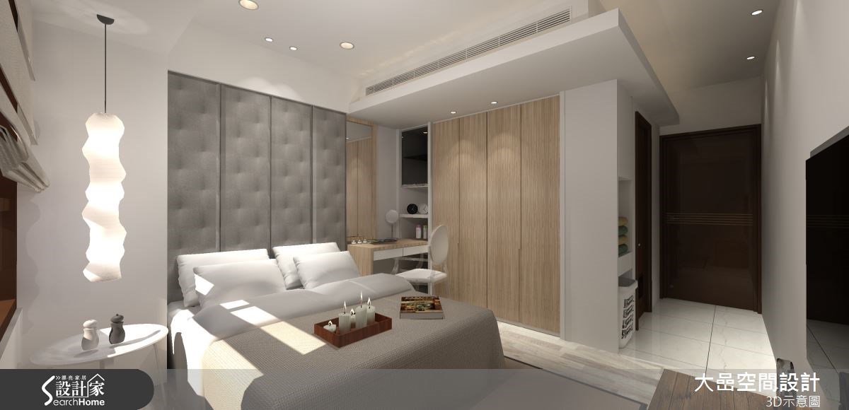 20坪新成屋(5年以下)＿休閒風臥室案例圖片＿大嵒空間設計＿大嵒_07之7