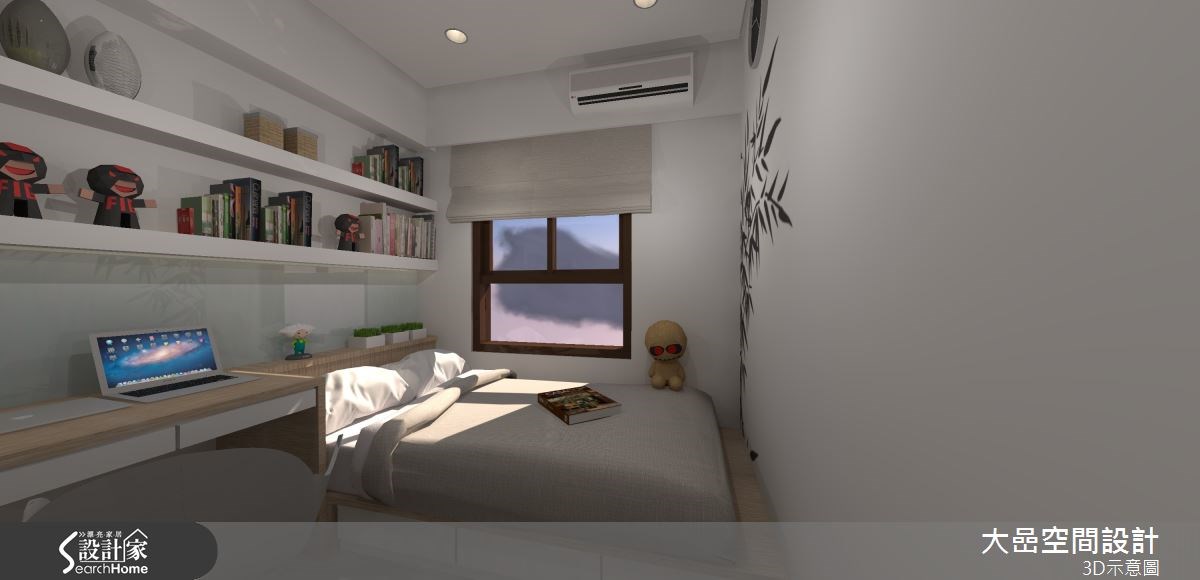 20坪新成屋(5年以下)＿休閒風臥室案例圖片＿大嵒空間設計＿大嵒_07之9