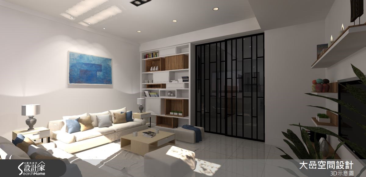 21坪新成屋(5年以下)＿現代風客廳案例圖片＿大嵒空間設計＿大嵒_08之2