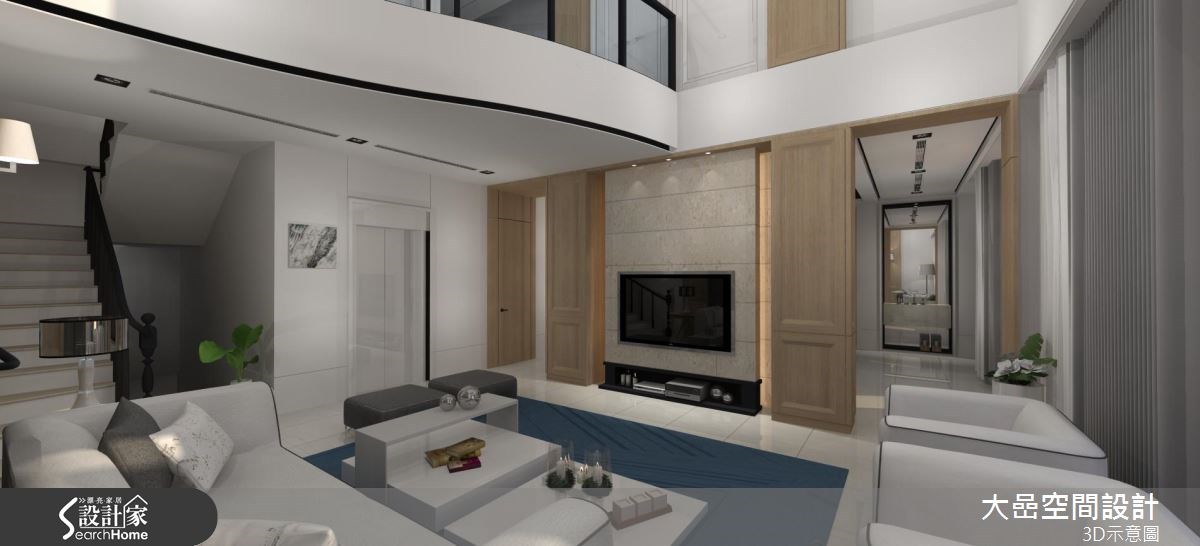 129坪預售屋＿新古典客廳走廊案例圖片＿大嵒空間設計＿大嵒_13之6