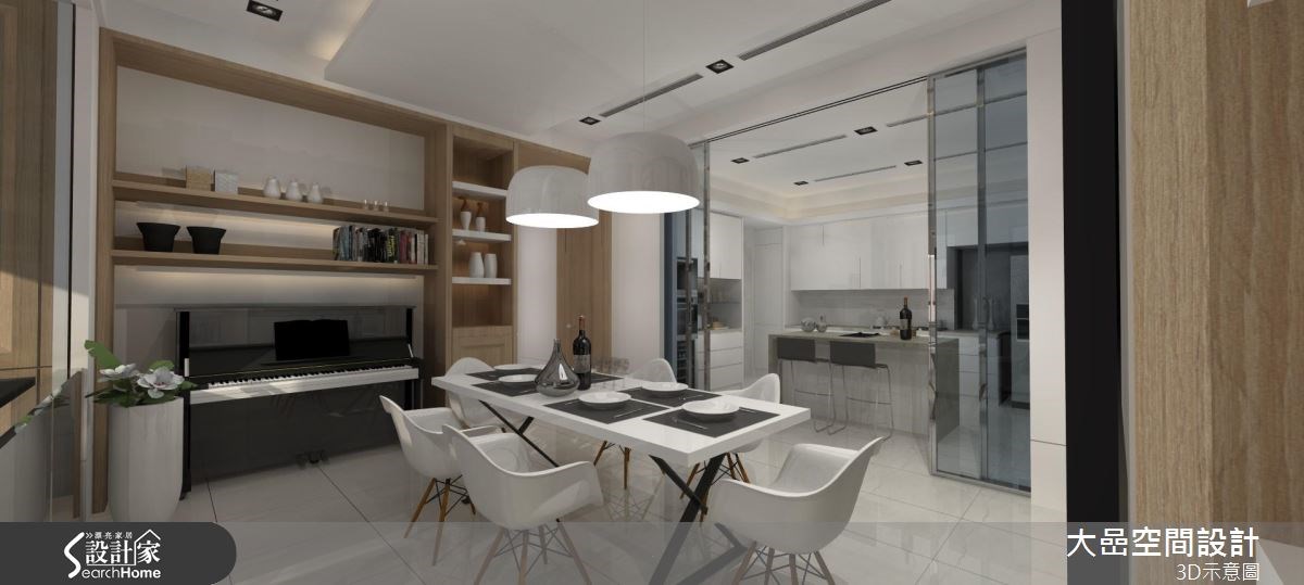 129坪預售屋＿新古典餐廳廚房案例圖片＿大嵒空間設計＿大嵒_13之12