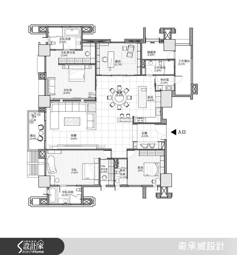 70坪新成屋(5年以下)＿現代風案例圖片＿楊允幀空間設計＿楊允幀_04之31