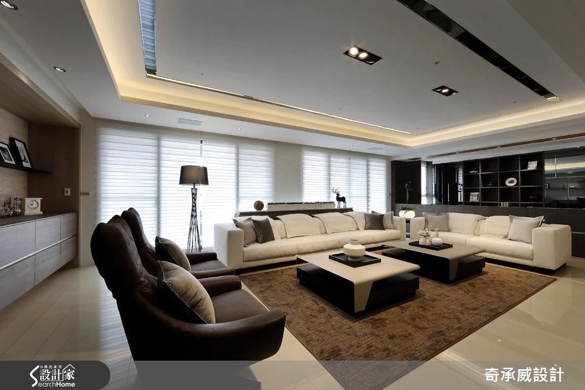 100坪新成屋(5年以下)＿混搭風客廳案例圖片＿楊允幀空間設計＿楊允幀_06之4