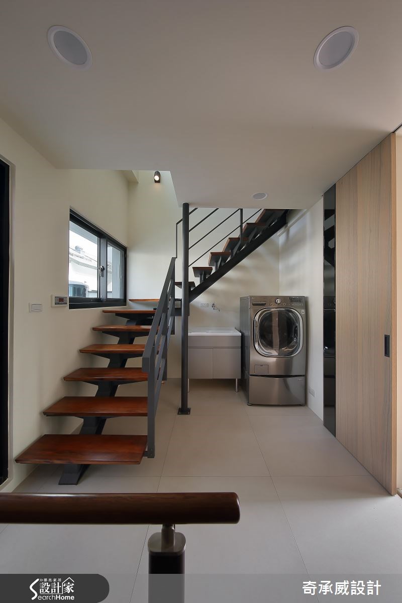 90坪新成屋(5年以下)＿混搭風樓梯案例圖片＿楊允幀空間設計＿楊允幀_07之35