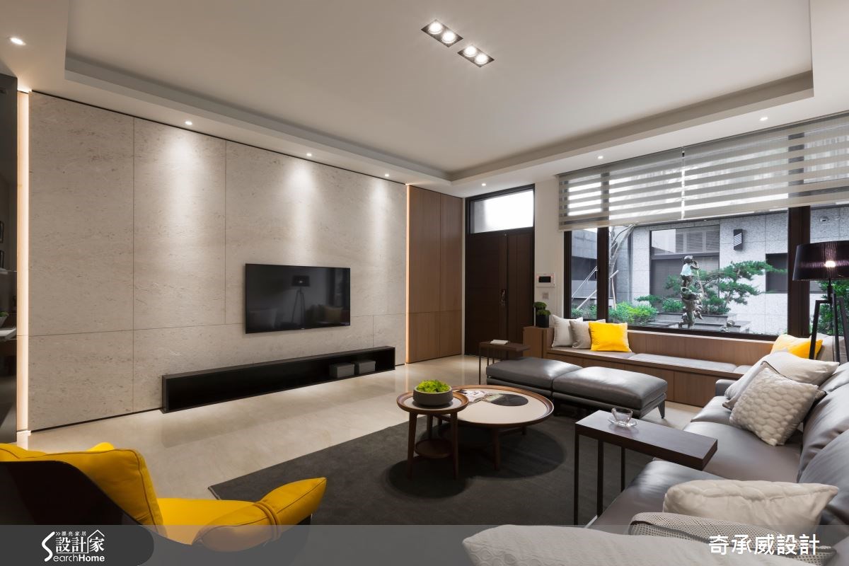 85坪新成屋(5年以下)＿混搭風客廳案例圖片＿楊允幀空間設計＿楊允幀_10之3