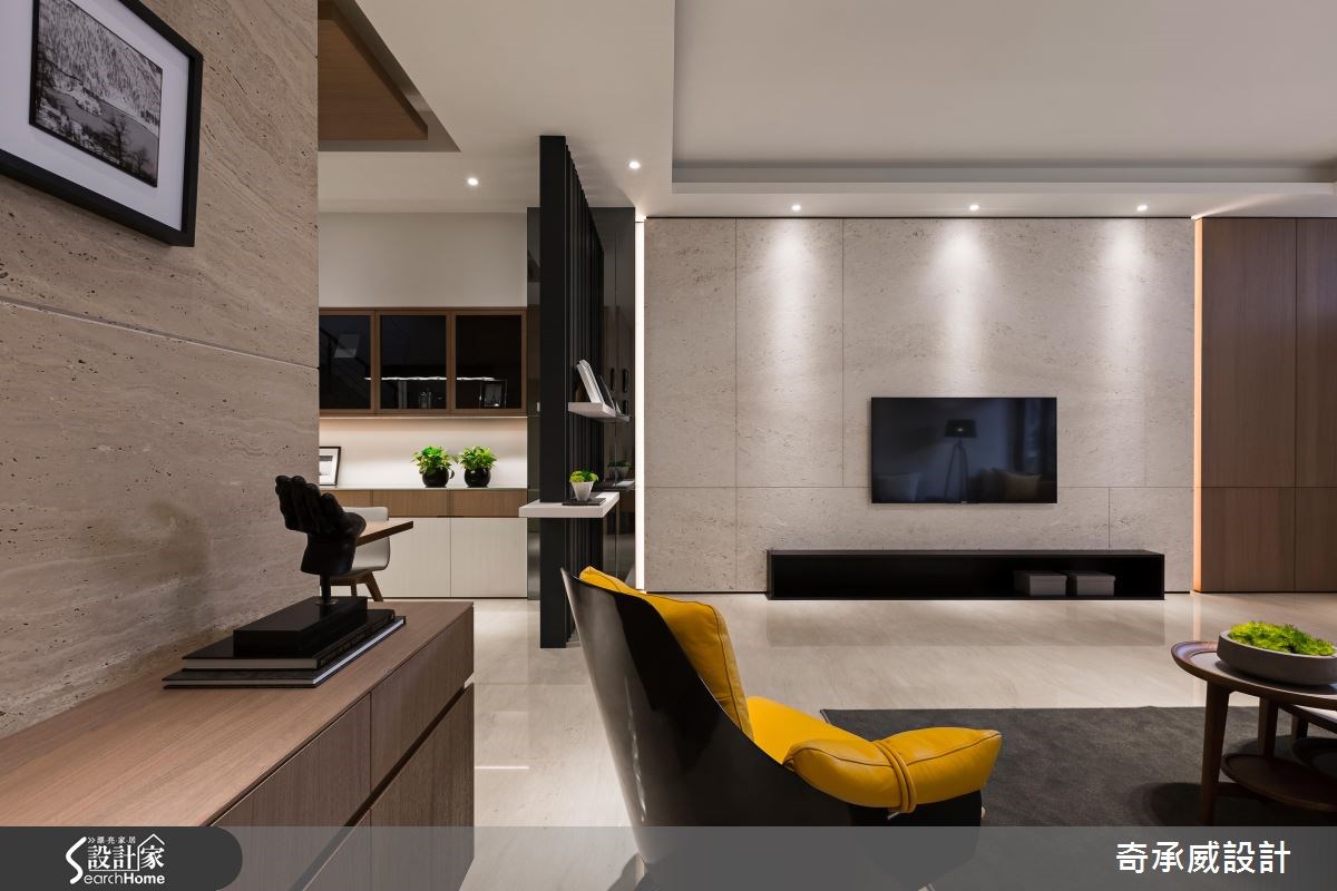 85坪新成屋(5年以下)＿混搭風客廳案例圖片＿楊允幀空間設計＿楊允幀_10之6