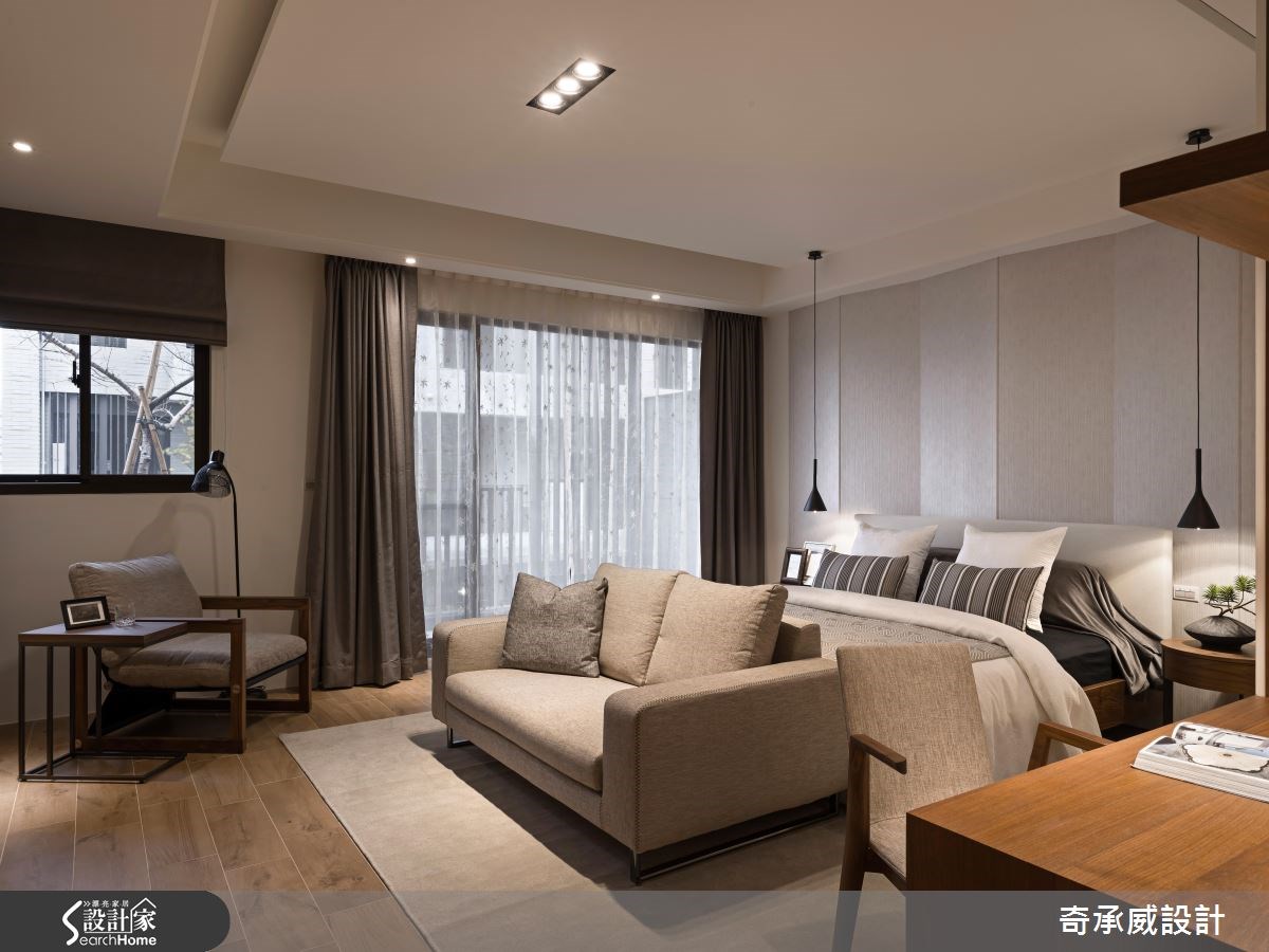 85坪新成屋(5年以下)＿混搭風臥室案例圖片＿楊允幀空間設計＿楊允幀_10之14
