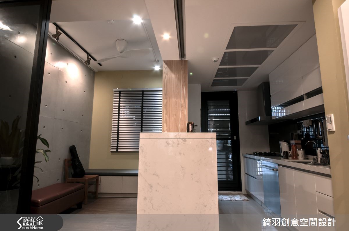 25坪新成屋(5年以下)＿簡約風廚房書房臥榻案例圖片＿錡羽創意空間設計＿錡羽_01之8