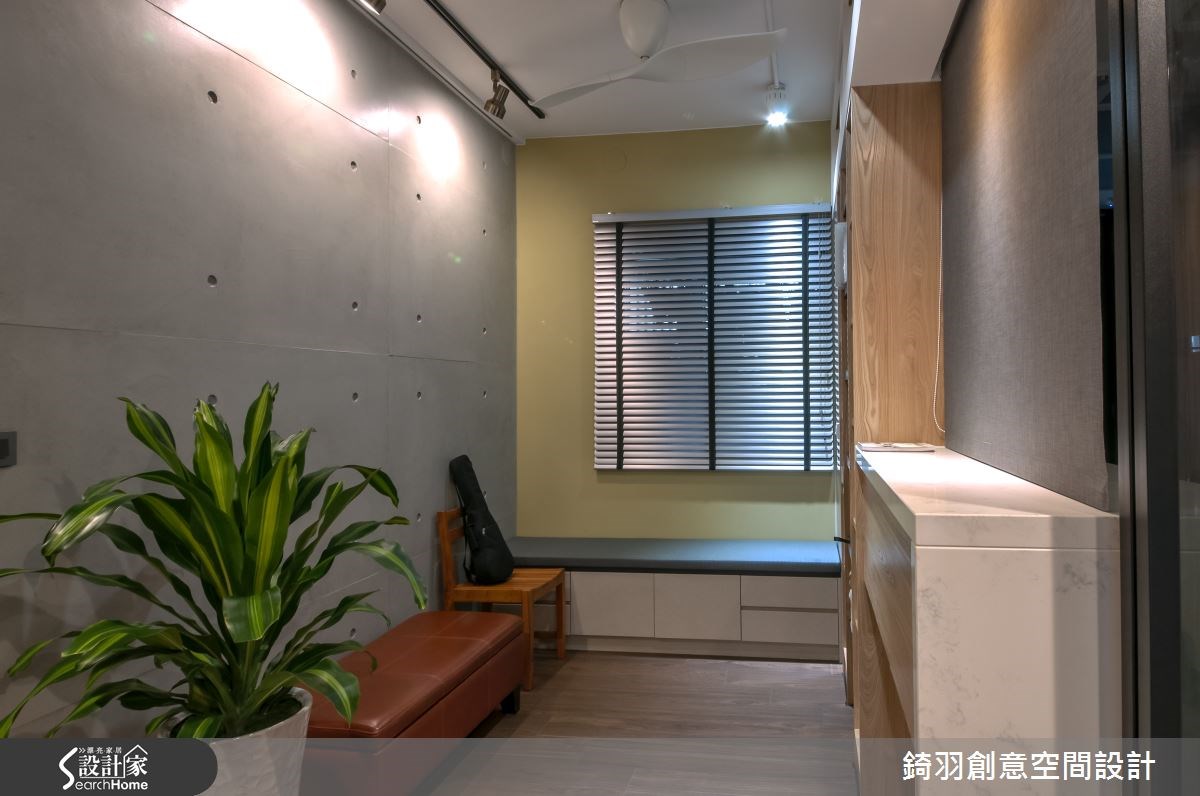 25坪新成屋(5年以下)＿簡約風書房臥榻案例圖片＿錡羽創意空間設計＿錡羽_01之9