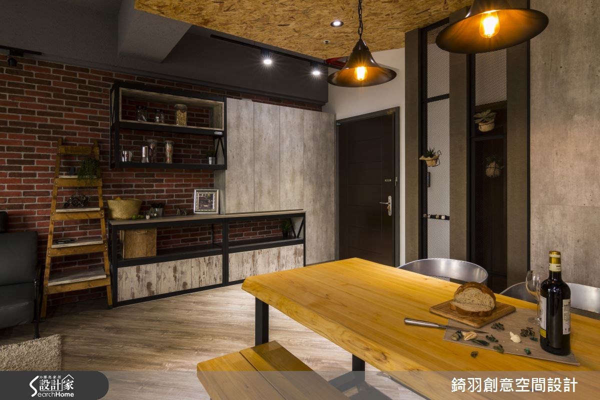 25坪新成屋(5年以下)＿工業風玄關餐廳吧檯案例圖片＿錡羽創意空間設計＿錡羽_06之7