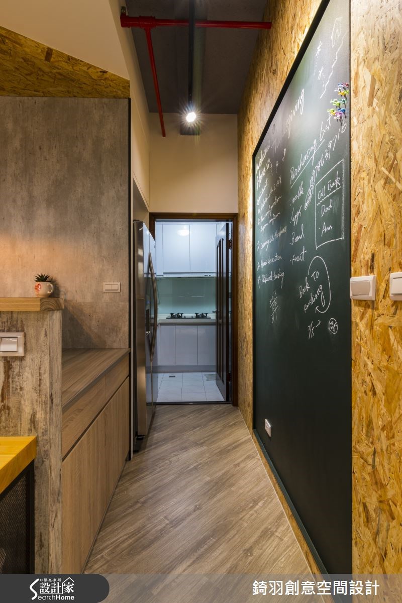 25坪新成屋(5年以下)＿工業風廚房走廊案例圖片＿錡羽創意空間設計＿錡羽_06之11