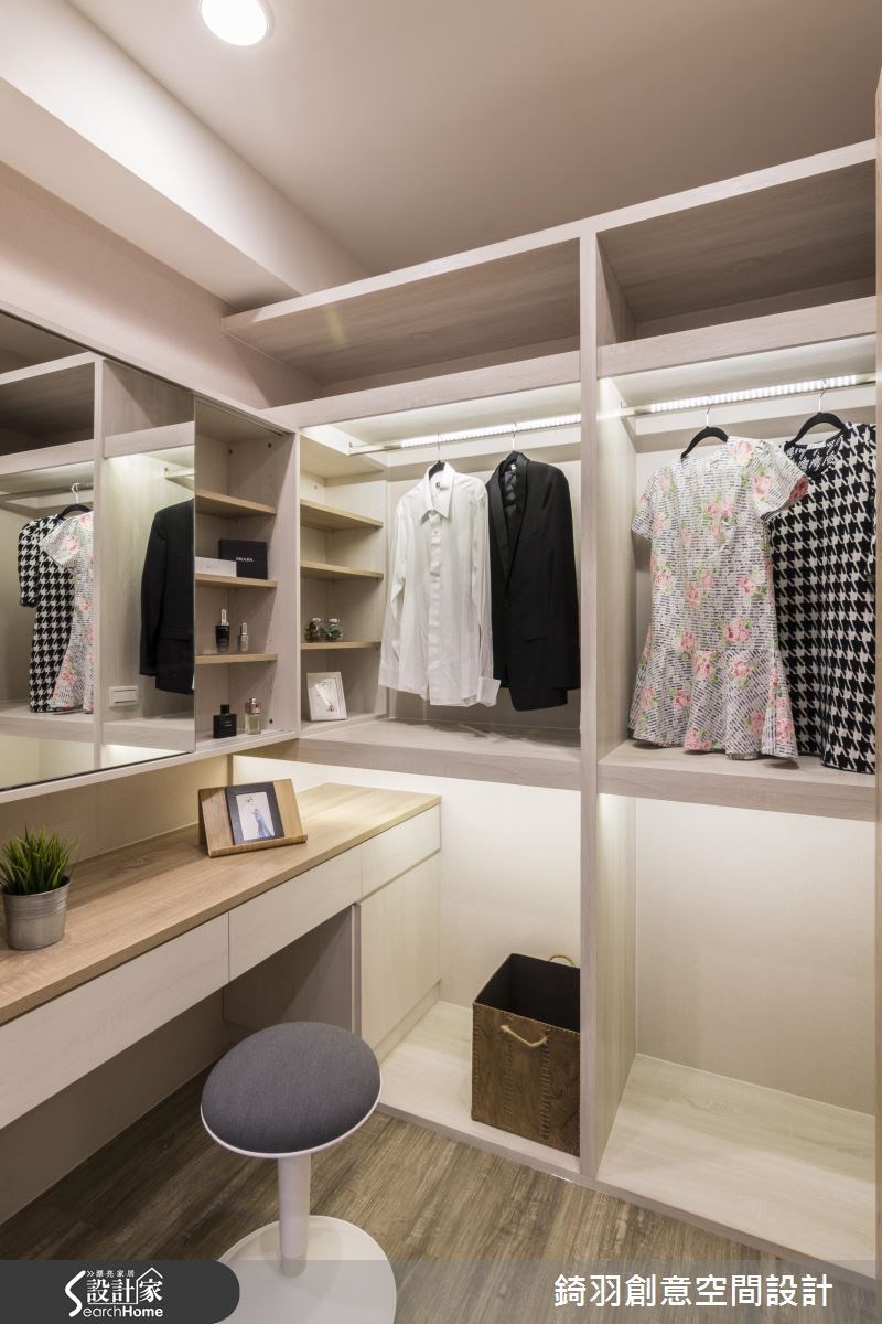 10坪新成屋(5年以下)＿簡約風更衣間案例圖片＿錡羽創意空間設計＿錡羽_07之10