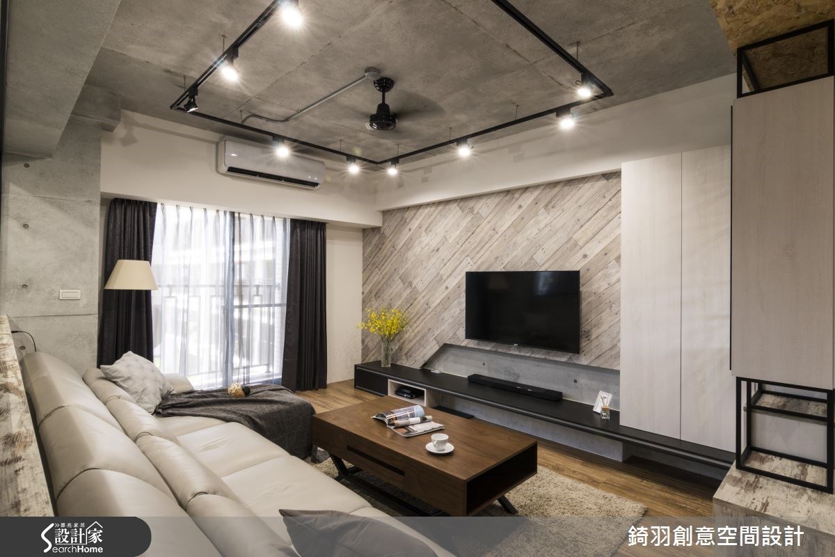 30坪新成屋(5年以下)＿工業風客廳案例圖片＿錡羽創意空間設計＿錡羽_08之2