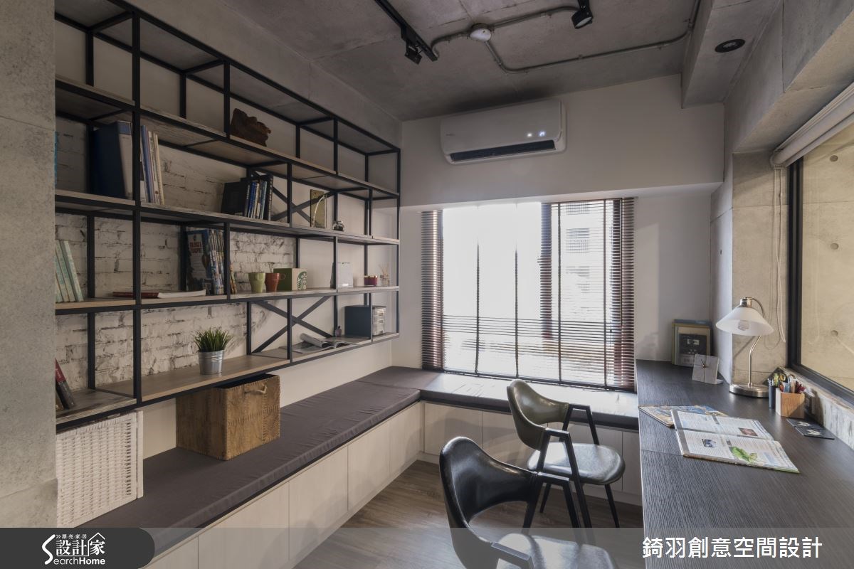 30坪新成屋(5年以下)＿工業風書房臥榻案例圖片＿錡羽創意空間設計＿錡羽_08之7