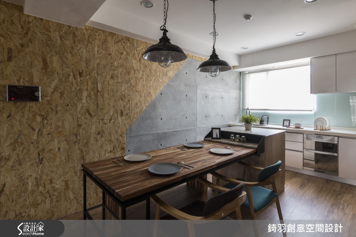 30坪新成屋(5年以下)＿工業風餐廳廚房案例圖片＿錡羽創意空間設計＿錡羽_08之12
