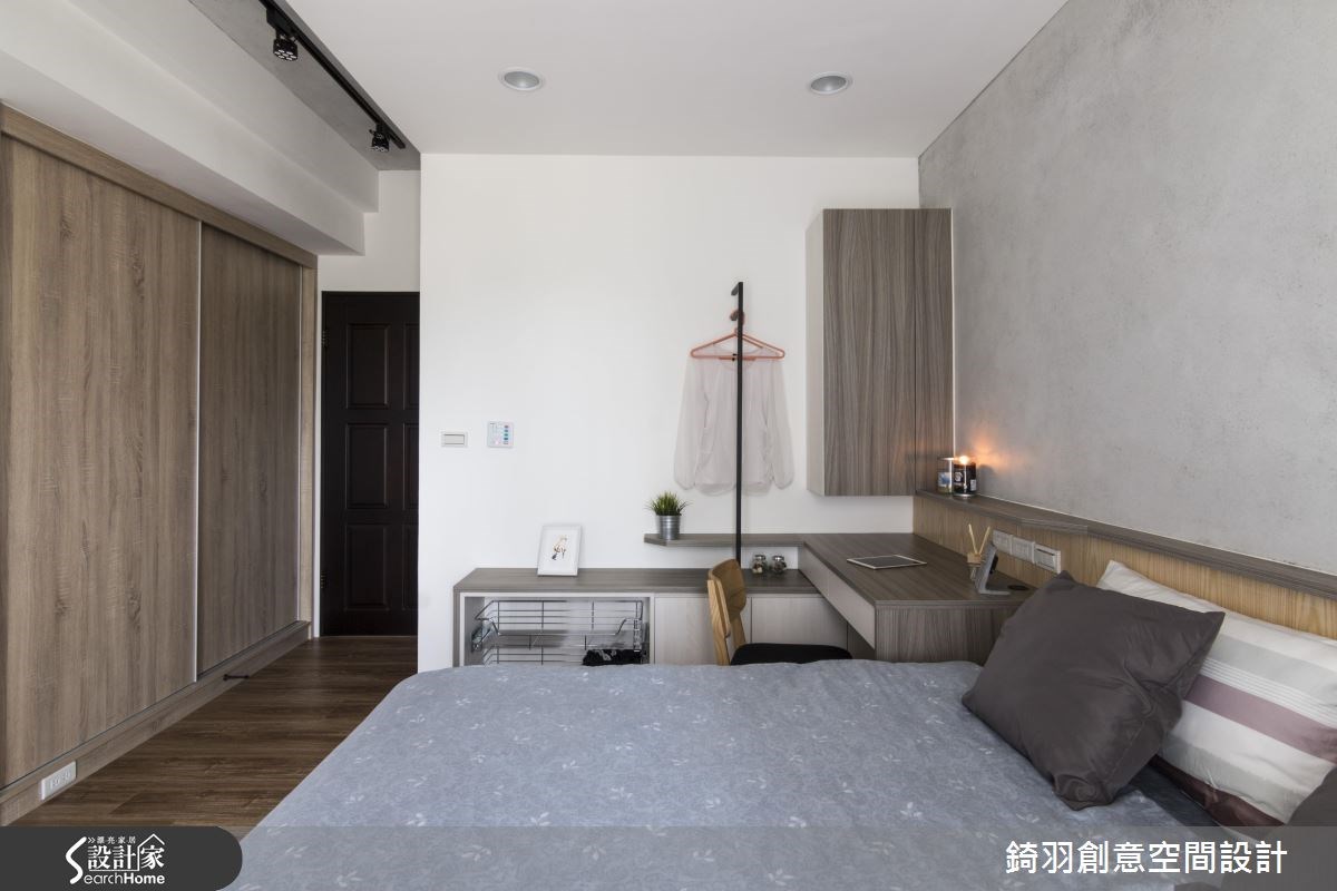 30坪新成屋(5年以下)＿工業風臥室案例圖片＿錡羽創意空間設計＿錡羽_08之14