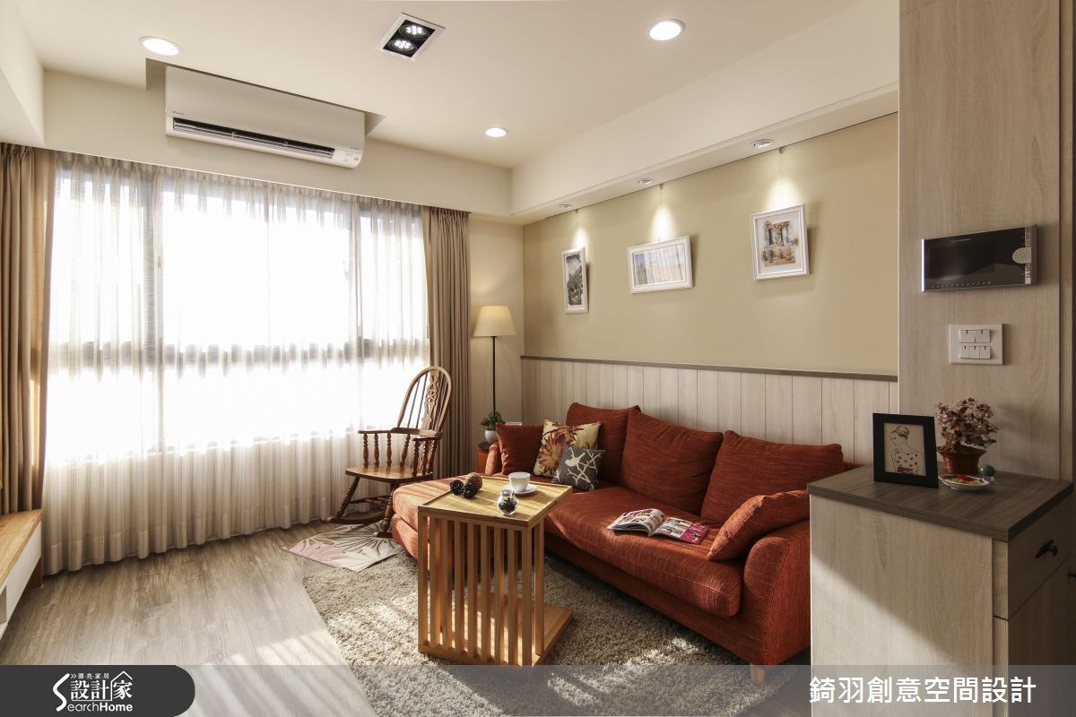 25坪新成屋(5年以下)＿鄉村風客廳案例圖片＿錡羽創意空間設計＿錡羽_09之5