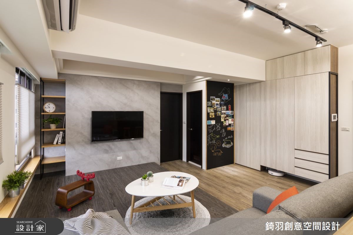 15坪新成屋(5年以下)＿工業風客廳案例圖片＿錡羽創意空間設計＿錡羽_21之2
