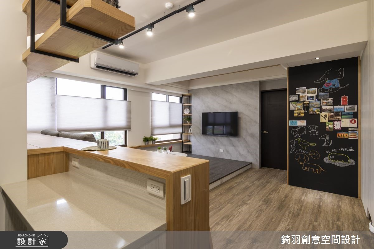 15坪新成屋(5年以下)＿工業風吧檯案例圖片＿錡羽創意空間設計＿錡羽_21之6