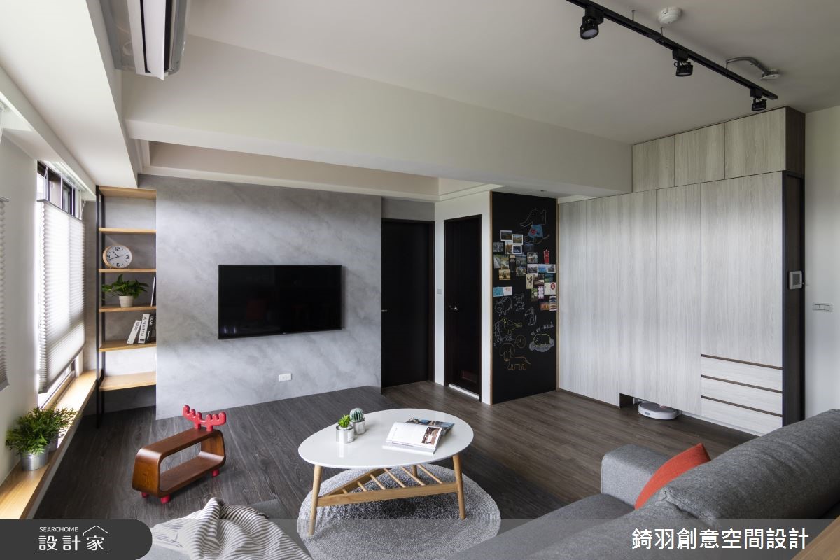 15坪新成屋(5年以下)＿工業風客廳案例圖片＿錡羽創意空間設計＿錡羽_21之10