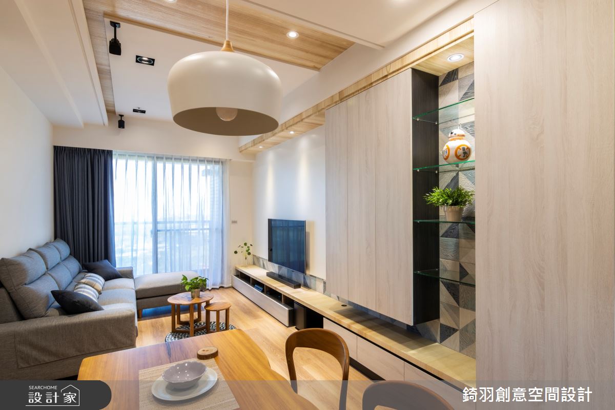 25坪新成屋(5年以下)＿簡約風客廳案例圖片＿錡羽創意空間設計＿錡羽_25之1