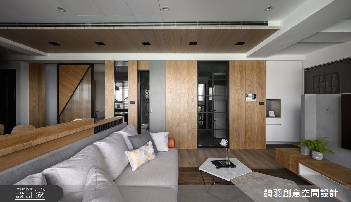 27坪預售屋＿簡約風客廳案例圖片＿錡羽創意空間設計＿錡羽_27之7