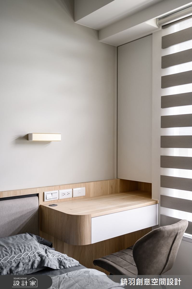 30坪預售屋＿北歐風臥室案例圖片＿錡羽創意空間設計＿錡羽_34之36