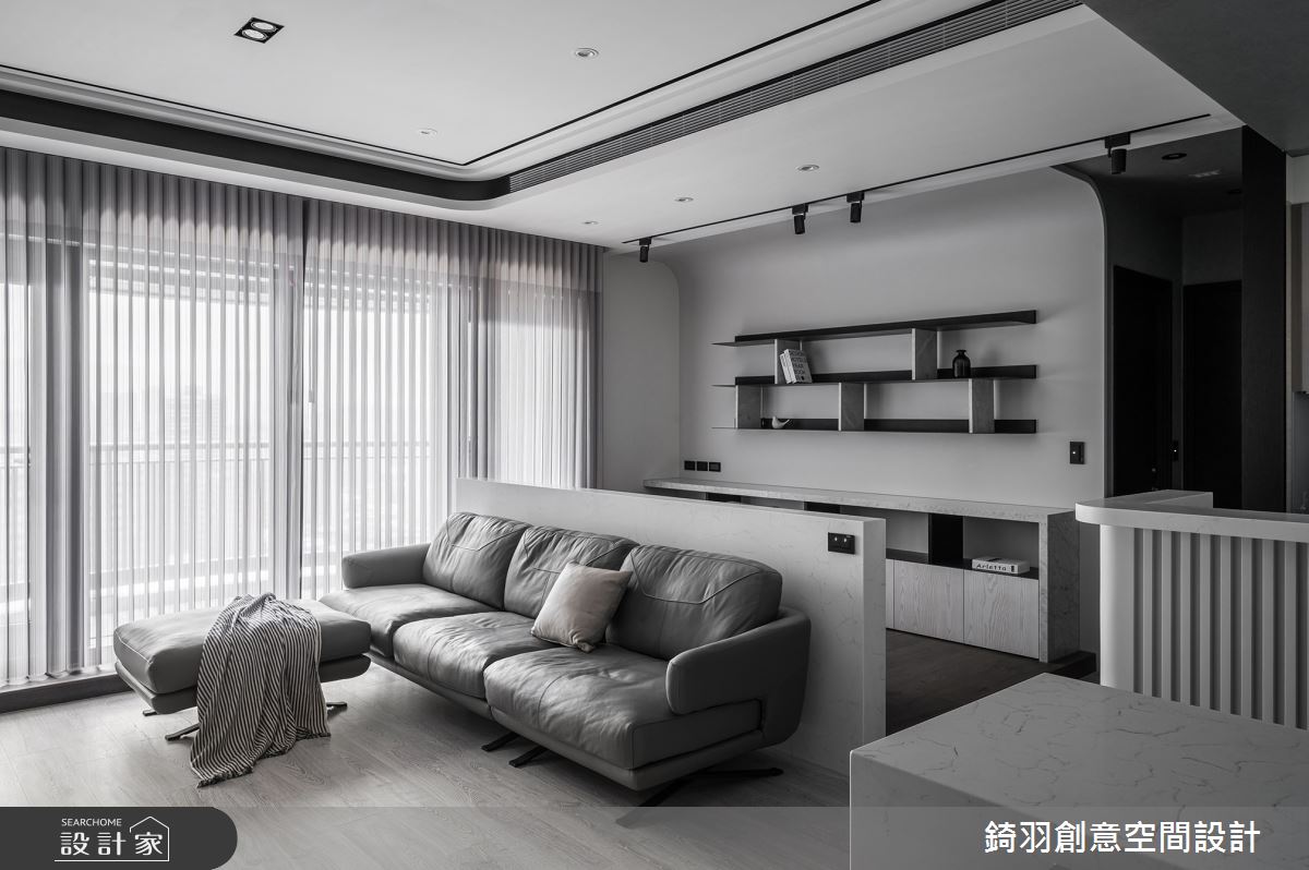 30坪新成屋(5年以下)＿現代風客廳案例圖片＿錡羽創意空間設計＿錡羽_35之26