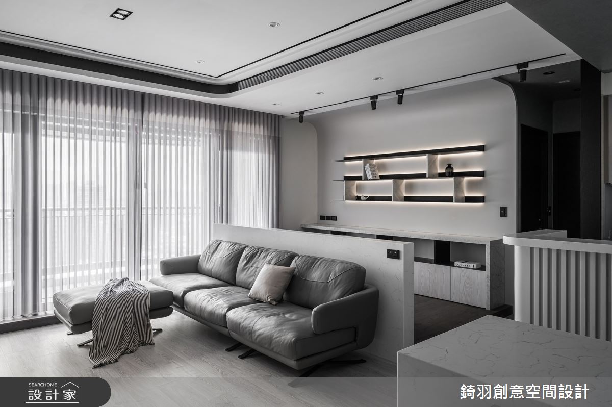 30坪新成屋(5年以下)＿現代風客廳案例圖片＿錡羽創意空間設計＿錡羽_35之27