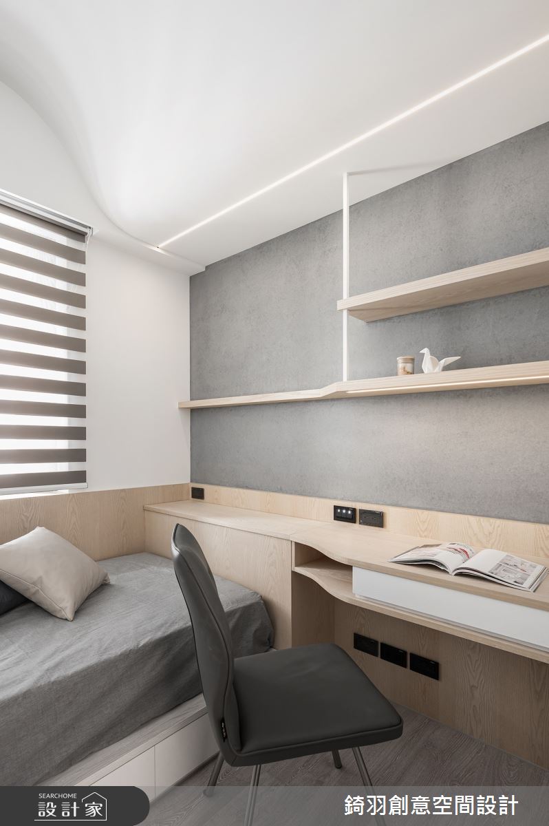 30坪新成屋(5年以下)＿現代風臥室案例圖片＿錡羽創意空間設計＿錡羽_35之50