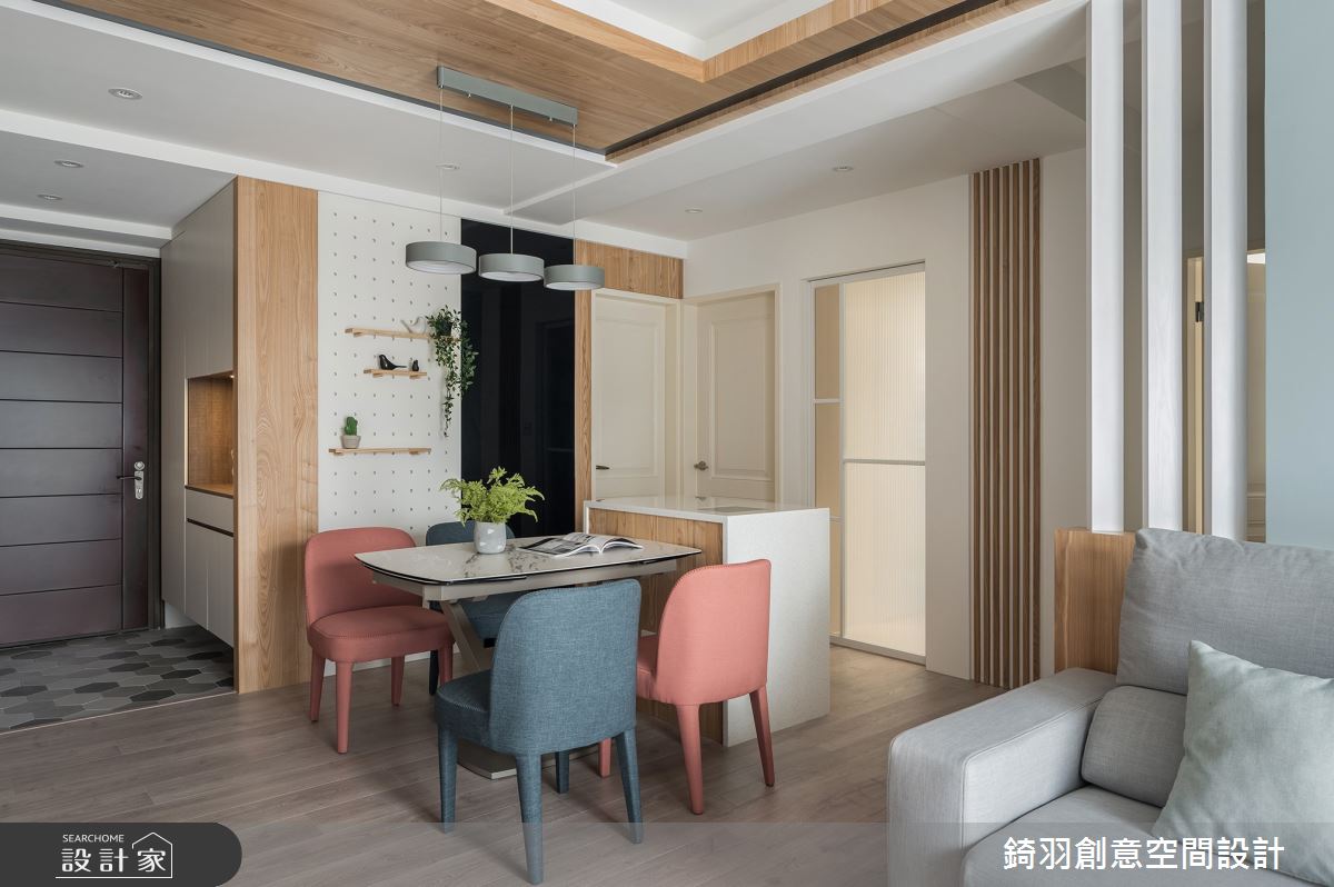 22坪新成屋(5年以下)＿北歐風玄關客廳餐廳案例圖片＿錡羽創意空間設計＿錡羽_36之14