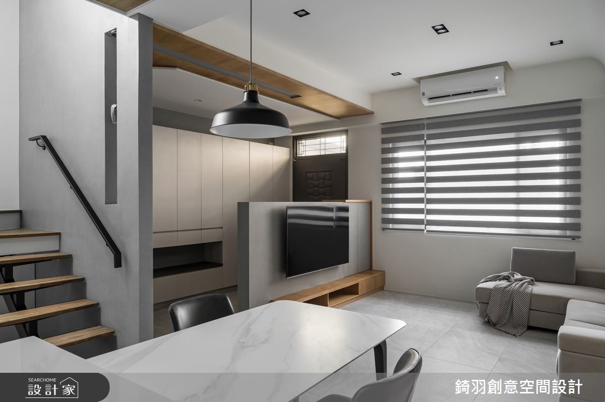 60坪老屋(31~40年)＿現代風客廳餐廳案例圖片＿錡羽創意空間設計＿錡羽_41之15