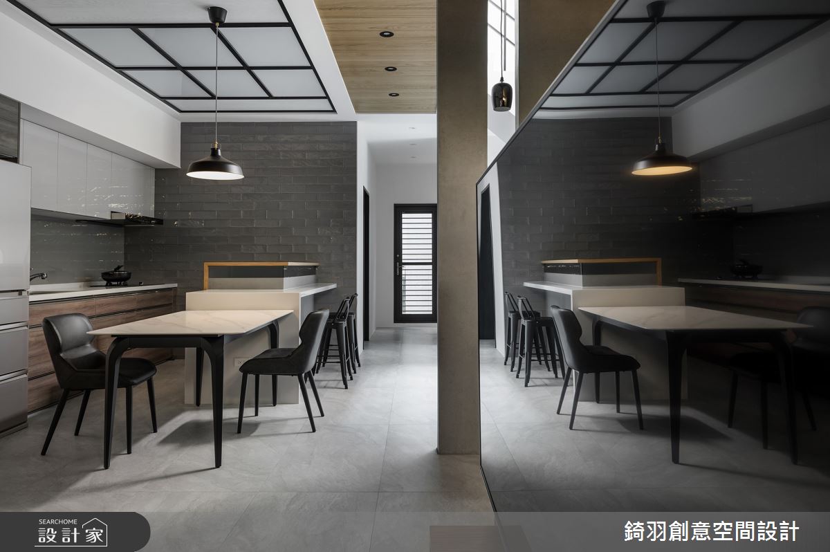 60坪老屋(31~40年)＿現代風餐廳廚房中島案例圖片＿錡羽創意空間設計＿錡羽_41之18