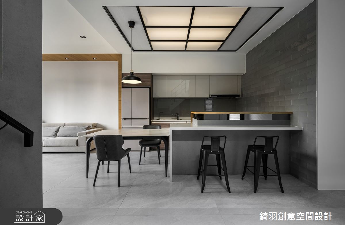 60坪老屋(31~40年)＿現代風餐廳廚房中島案例圖片＿錡羽創意空間設計＿錡羽_41之14
