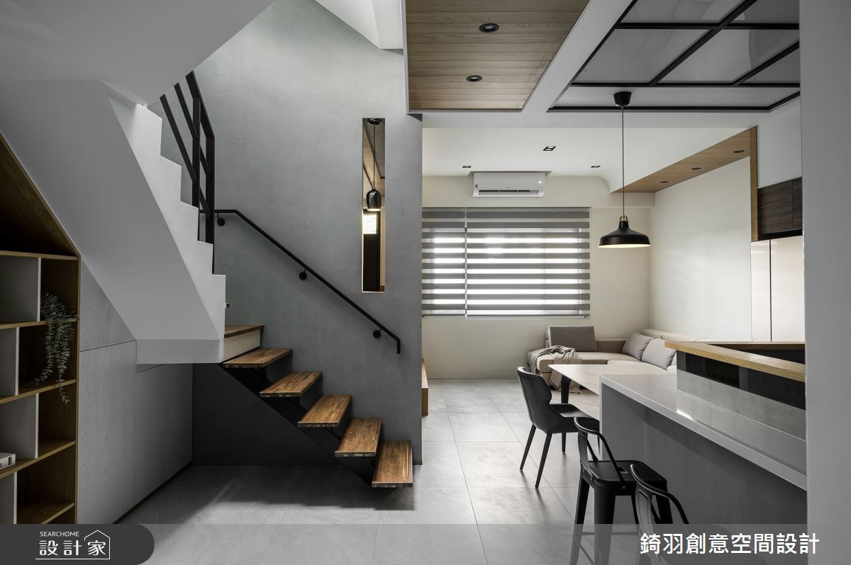 60坪老屋(31~40年)＿現代風餐廳廚房樓梯中島案例圖片＿錡羽創意空間設計＿錡羽_41之19