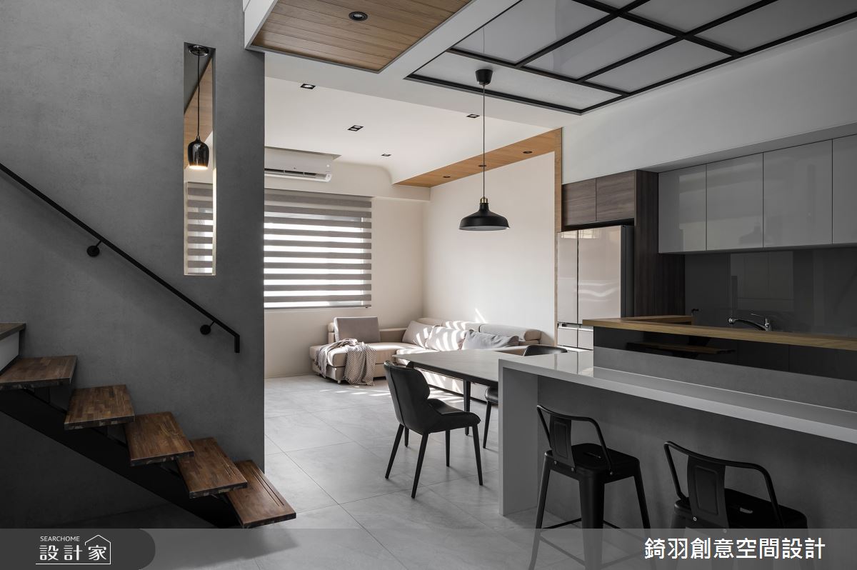 60坪老屋(31~40年)＿現代風餐廳廚房樓梯中島案例圖片＿錡羽創意空間設計＿錡羽_41之20