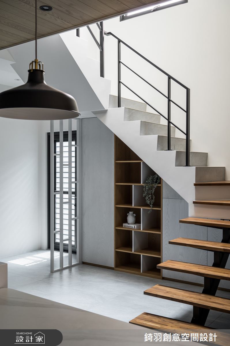 60坪老屋(31~40年)＿現代風樓梯案例圖片＿錡羽創意空間設計＿錡羽_41之21