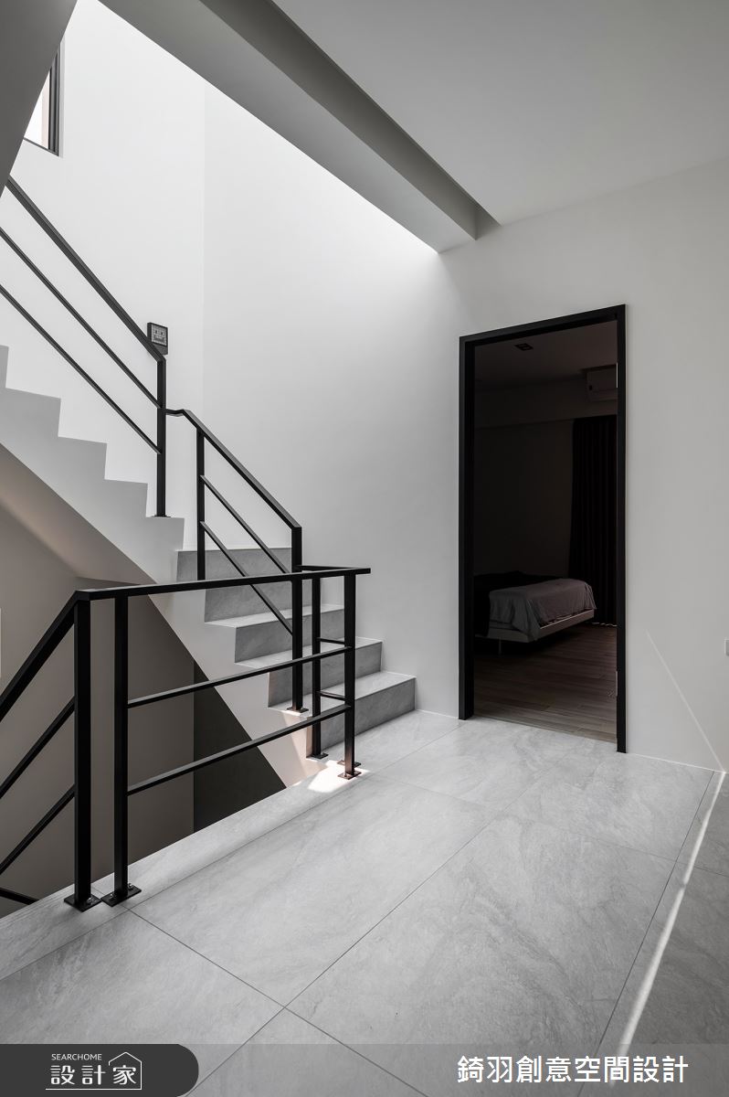 60坪老屋(31~40年)＿現代風樓梯走廊案例圖片＿錡羽創意空間設計＿錡羽_41之31