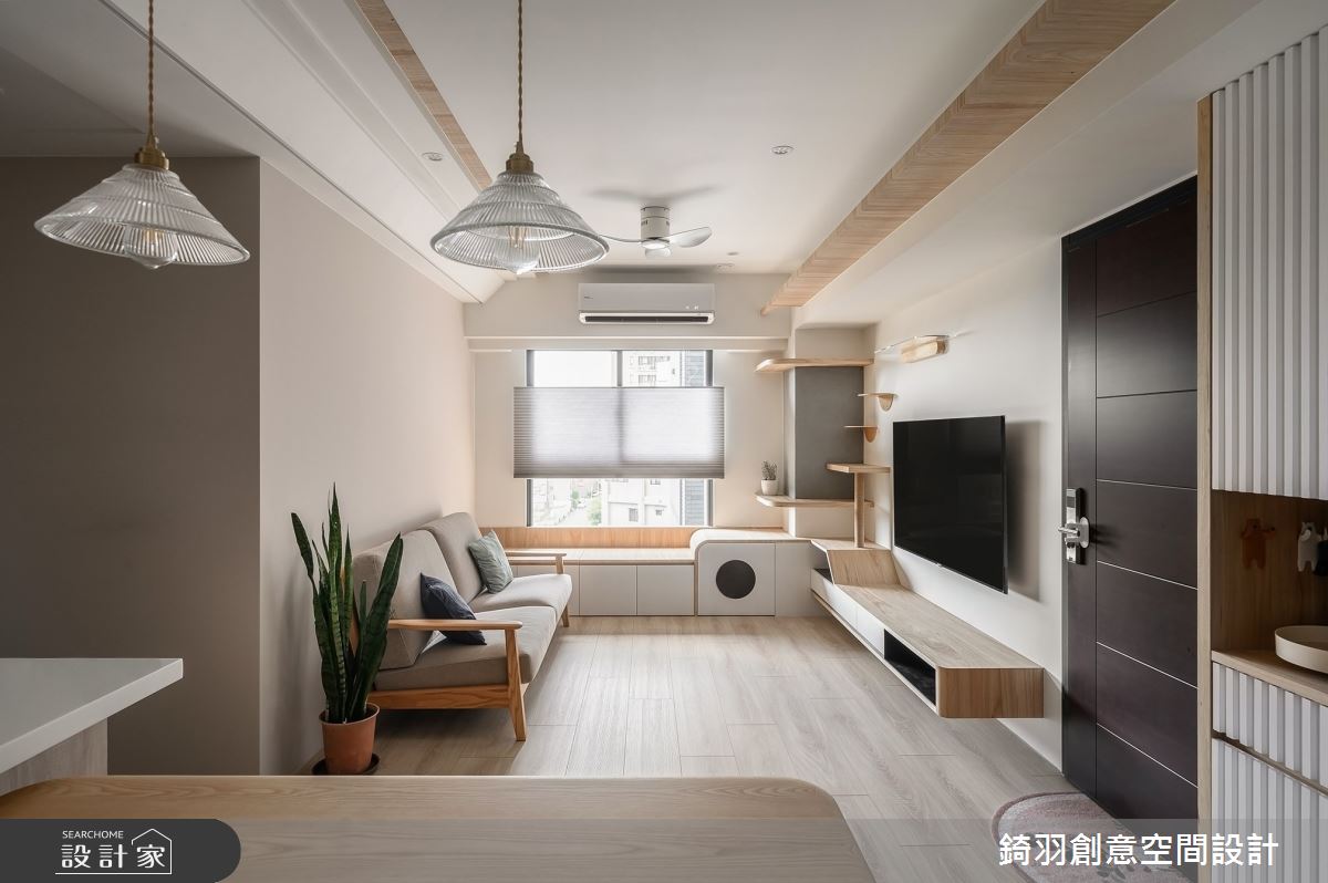 16坪新成屋(5年以下)＿日式無印風客廳案例圖片＿錡羽創意空間設計＿錡羽_43之6