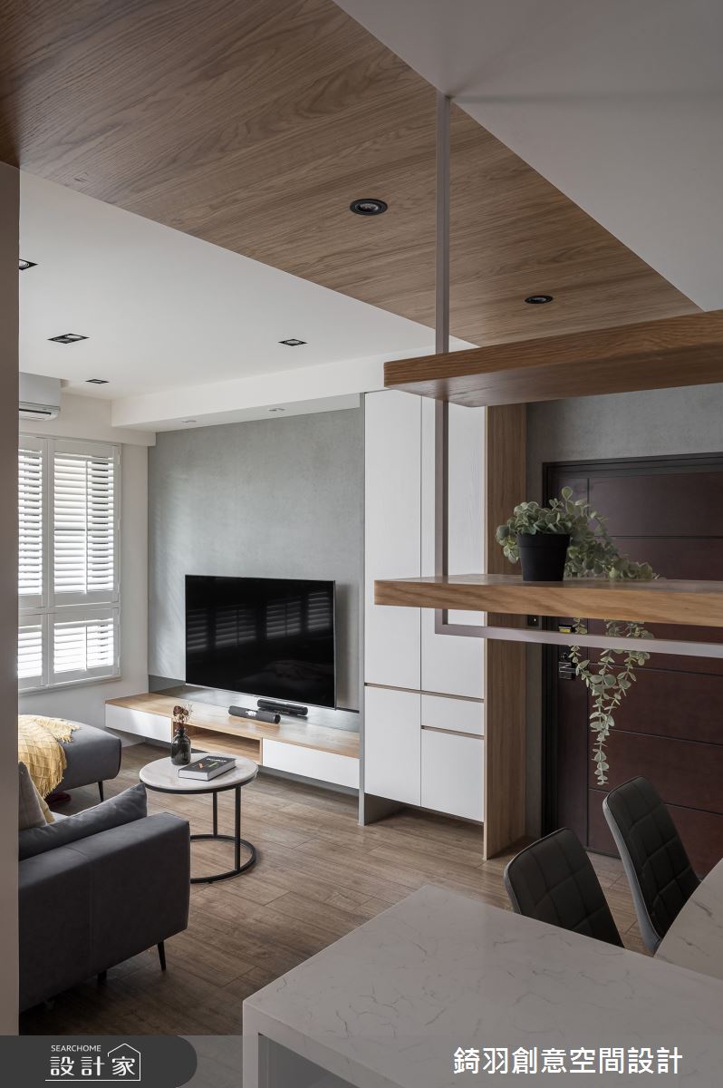 20坪新成屋(5年以下)＿現代風客廳餐廳中島案例圖片＿錡羽創意空間設計＿錡羽_46之8