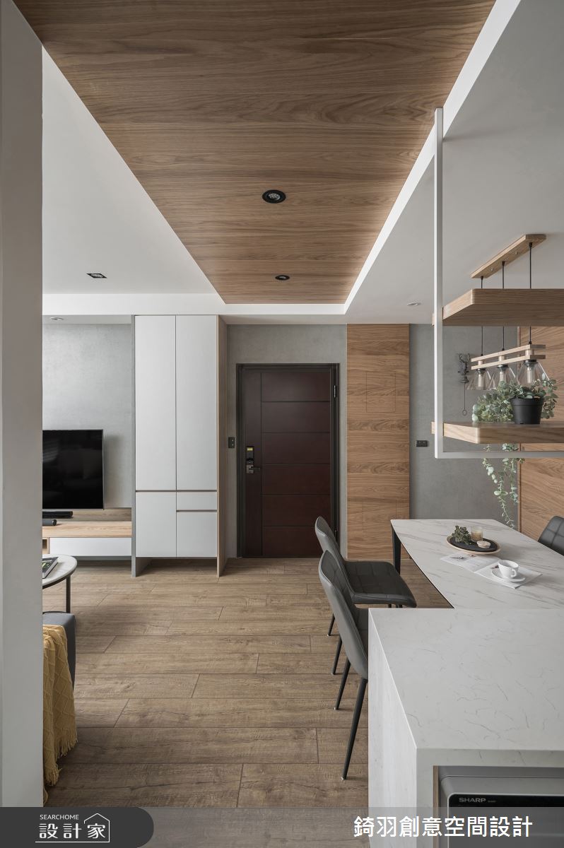 20坪新成屋(5年以下)＿現代風玄關餐廳中島案例圖片＿錡羽創意空間設計＿錡羽_46之9