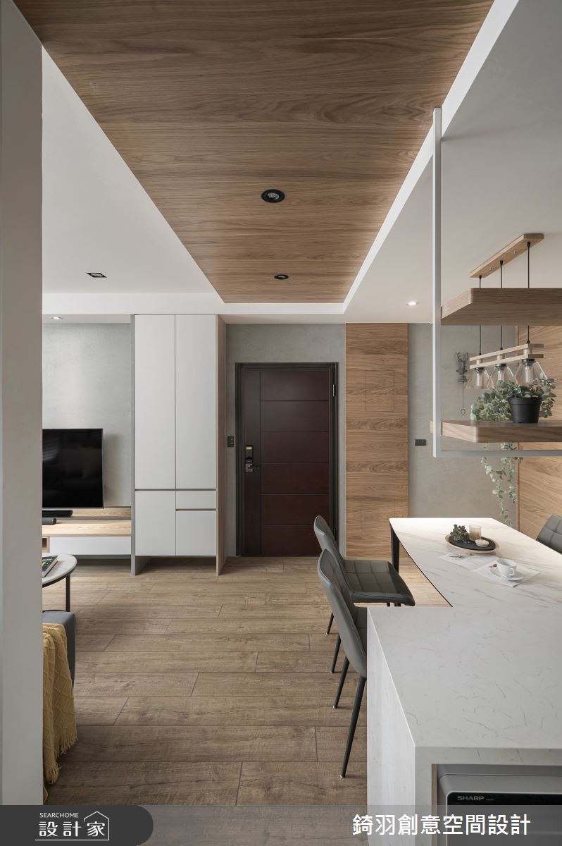 20坪新成屋(5年以下)＿現代風玄關餐廳中島案例圖片＿錡羽創意空間設計＿錡羽_46之10