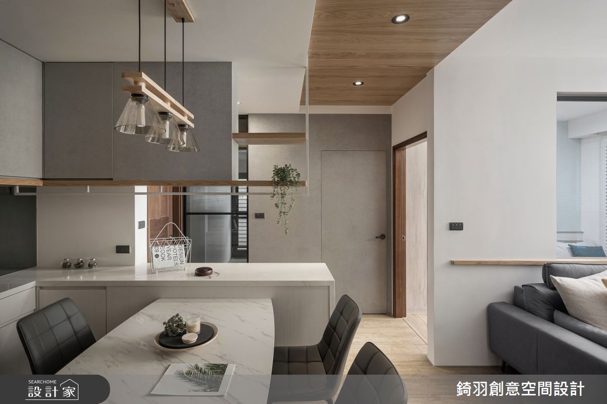 20坪新成屋(5年以下)＿現代風餐廳中島案例圖片＿錡羽創意空間設計＿錡羽_46之13