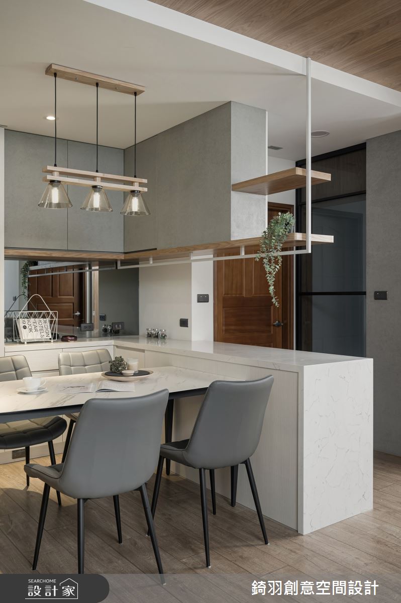 20坪新成屋(5年以下)＿現代風餐廳中島案例圖片＿錡羽創意空間設計＿錡羽_46之18