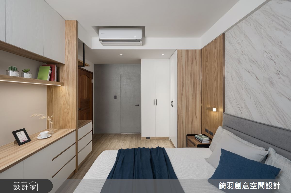 20坪新成屋(5年以下)＿現代風臥室案例圖片＿錡羽創意空間設計＿錡羽_46之24