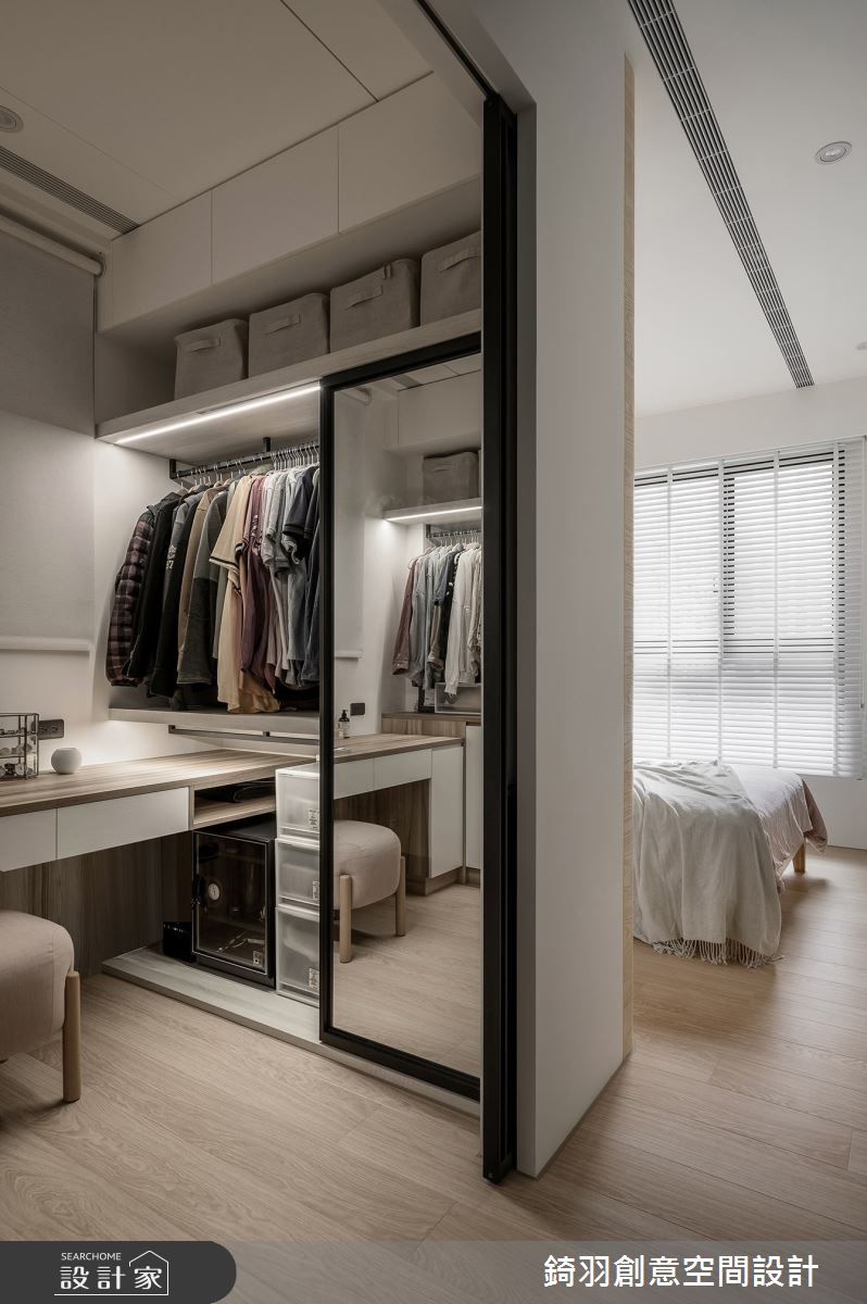 23坪新成屋(5年以下)＿日式無印風更衣間案例圖片＿錡羽創意空間設計＿錡羽_47之21