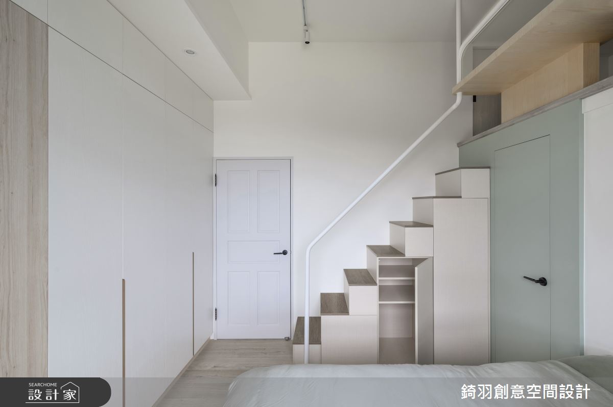15坪新古屋(10年以下)＿北歐風臥室樓梯案例圖片＿錡羽創意空間設計＿錡羽_49之8